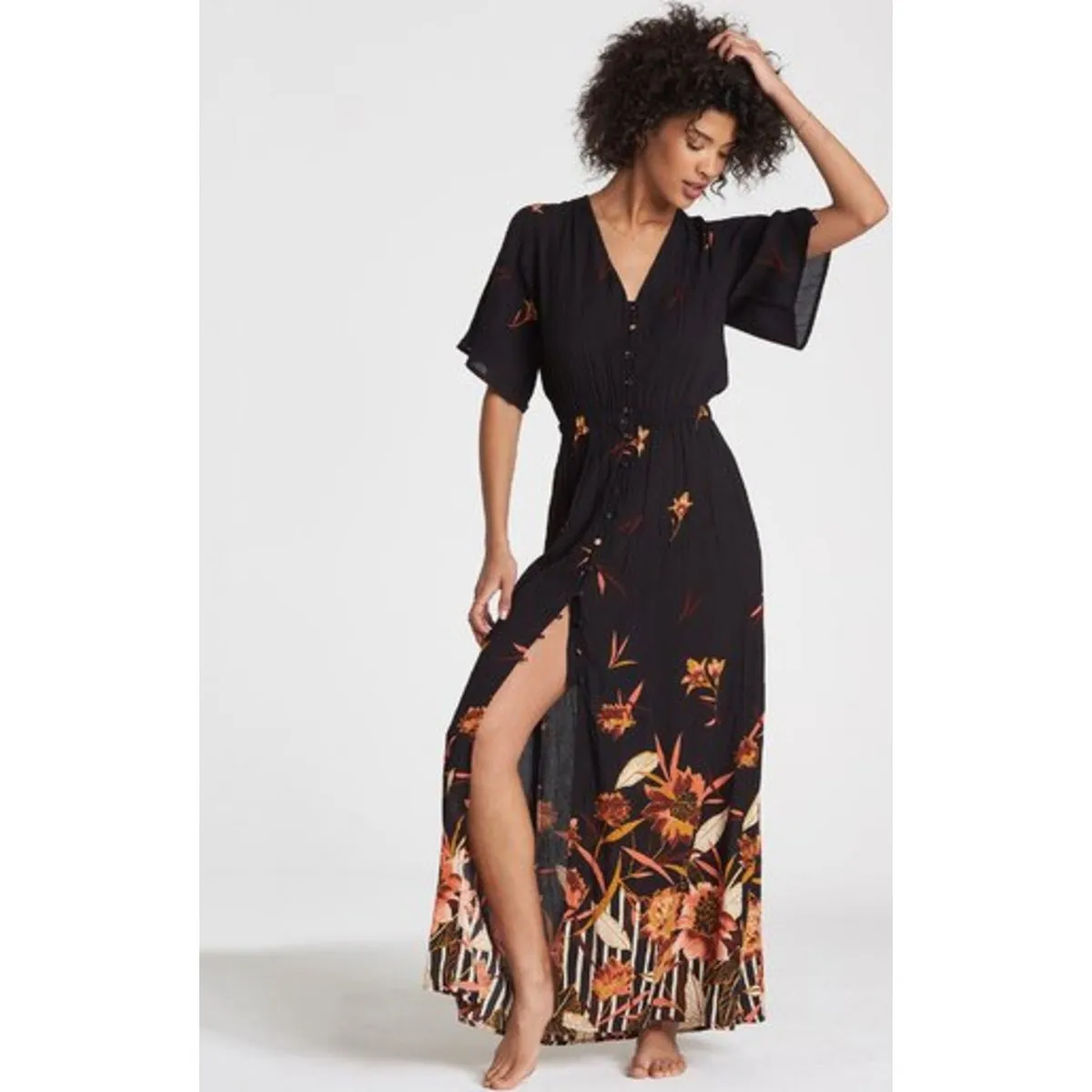Autumn Breeze Kimono Dress