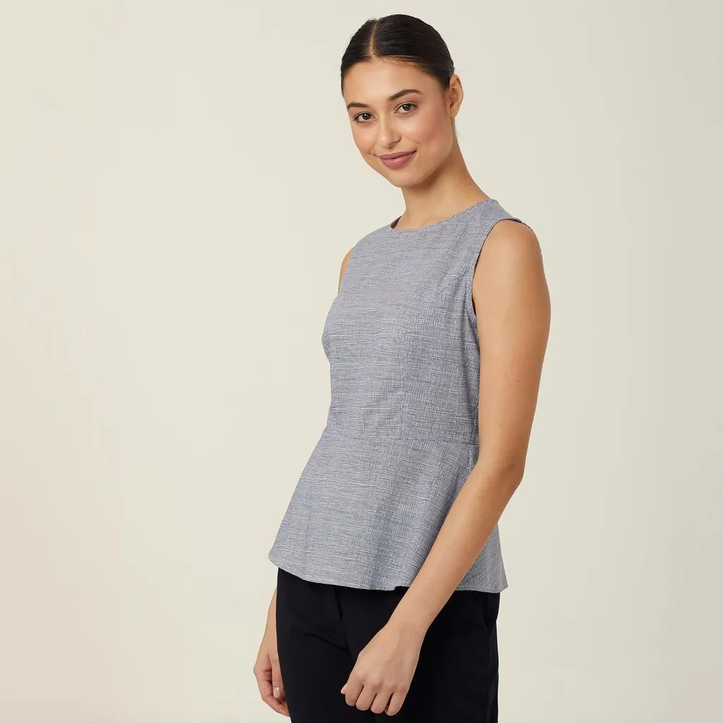 AVIGNON ABSTRACT PRINT SLEEVELESS SHELL TOP
