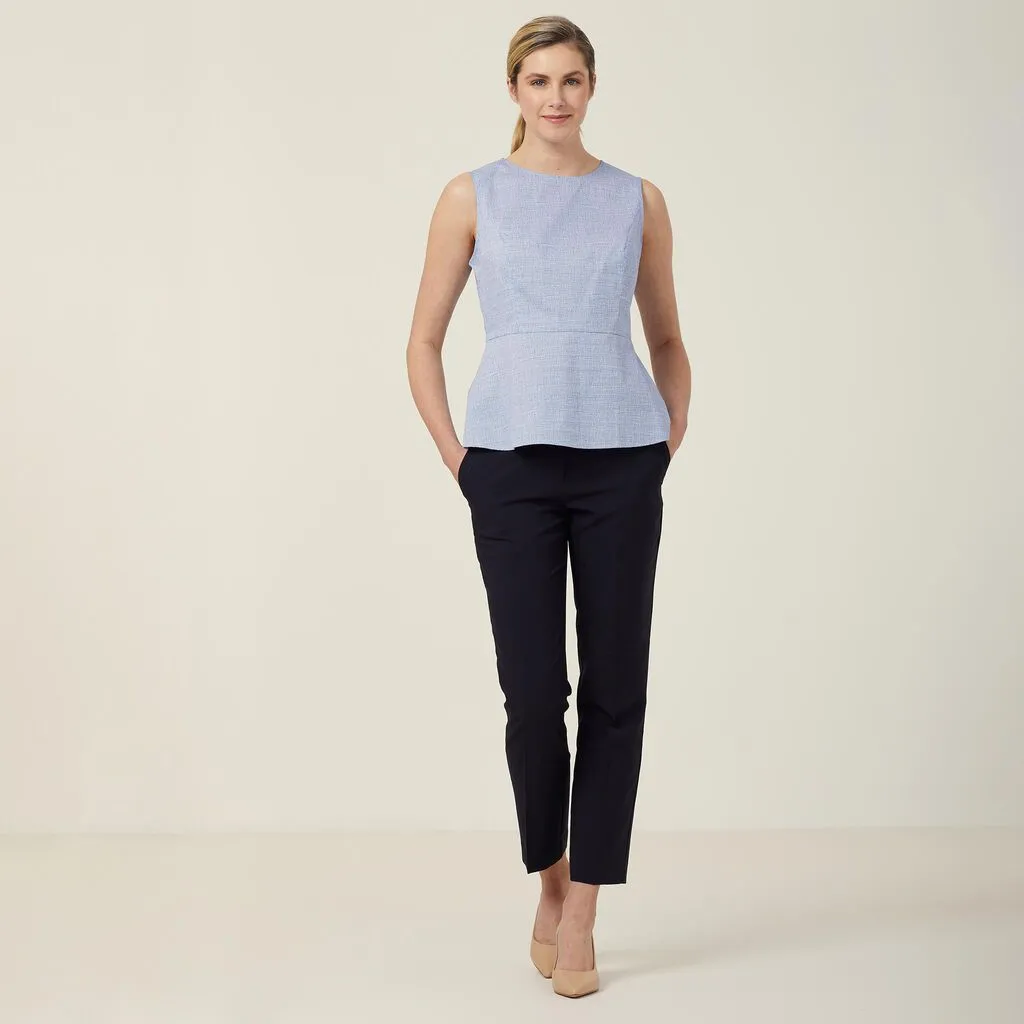 AVIGNON ABSTRACT PRINT SLEEVELESS SHELL TOP