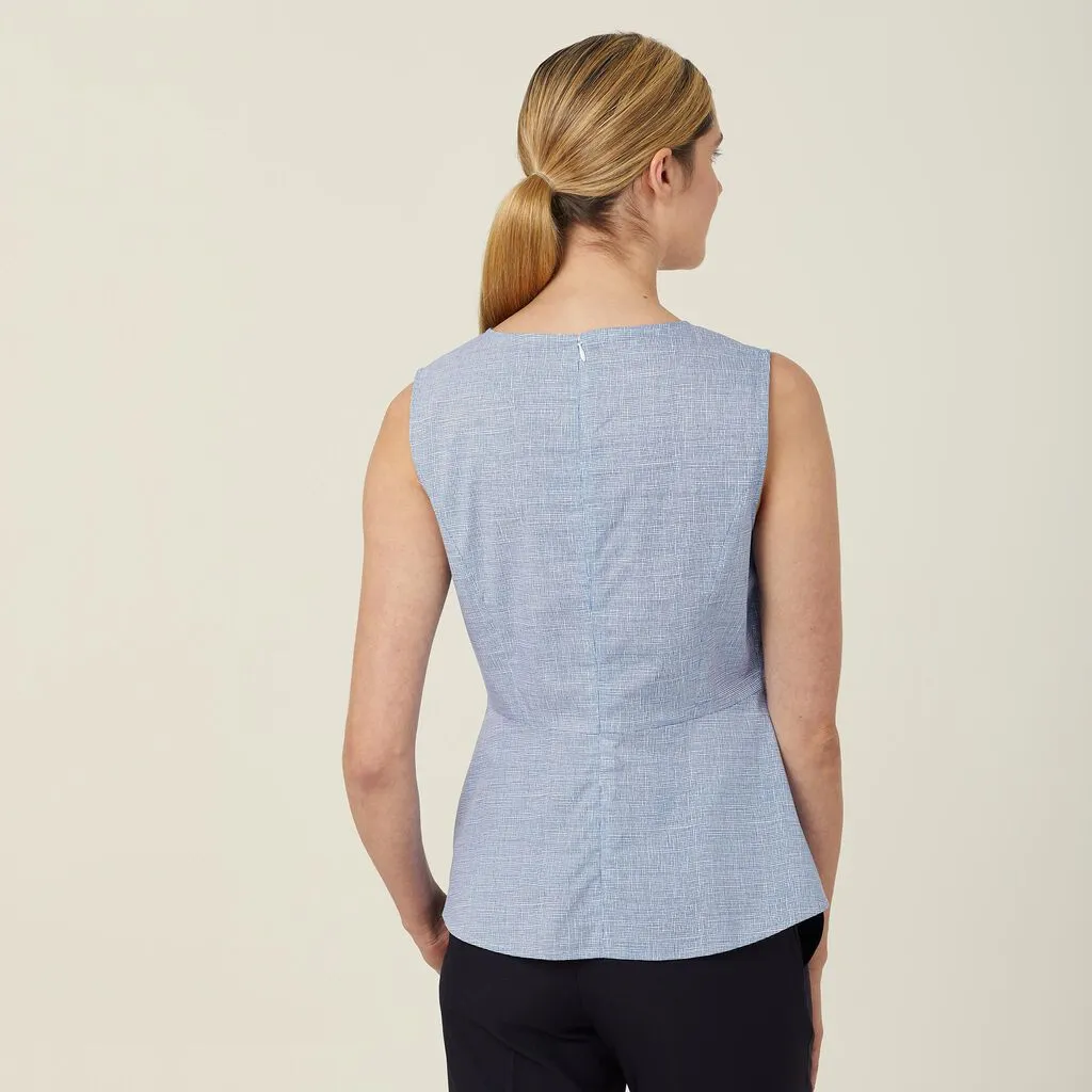 AVIGNON ABSTRACT PRINT SLEEVELESS SHELL TOP
