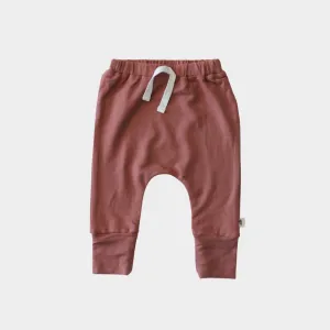 Babysprouts Slim Harem Pants in Rosewood