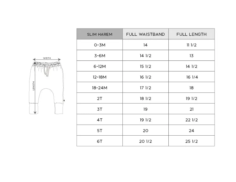Babysprouts Slim Harem Pants in Rosewood