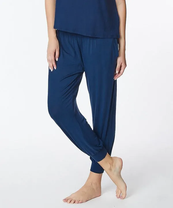 BAMBOO yoga fold-over jogger