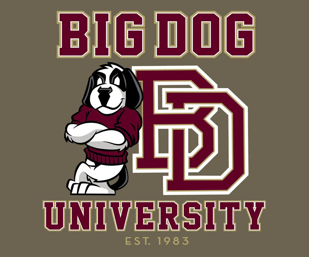 Bd University Burgundy Gold T-shirt