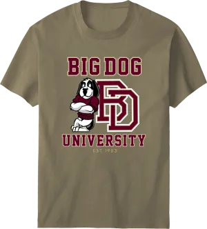 Bd University Burgundy Gold T-shirt