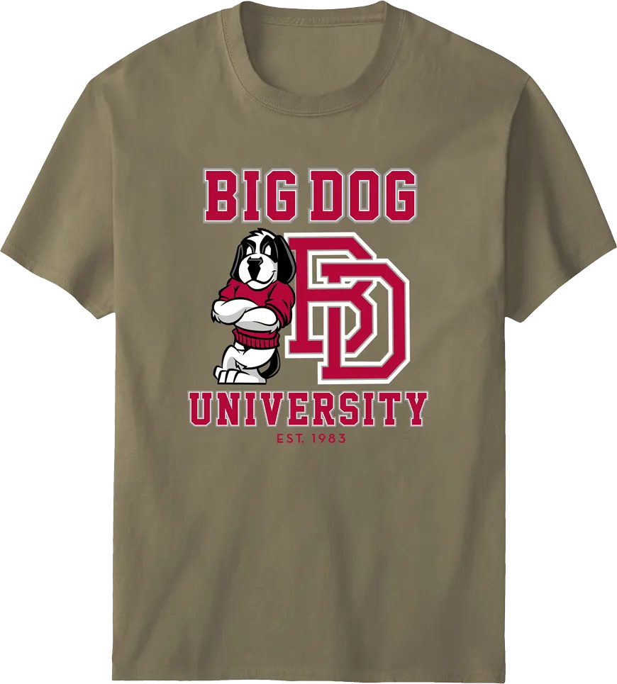 Bd University Red Gray T-shirt