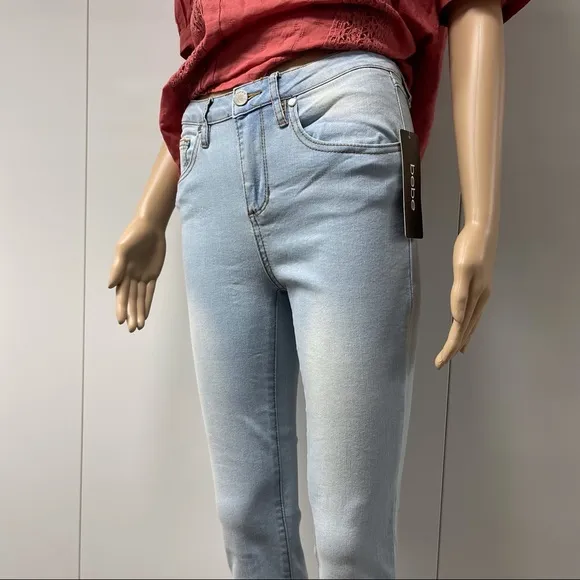 BEBE RHINESTONE SKINNY JEANS