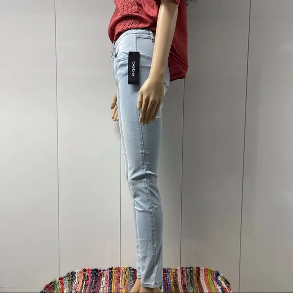 BEBE RHINESTONE SKINNY JEANS