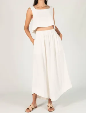 Before You - Linen Maxi Skirt