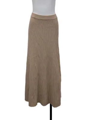Beige Pleated Skirt