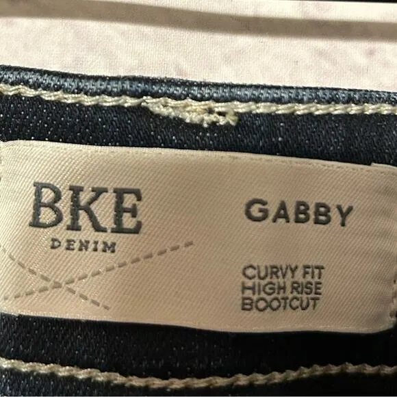 BKE Gabby high rise curvy bootcut jean Darker wash Size 30