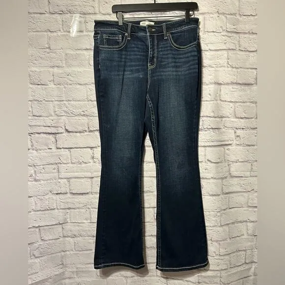 BKE Gabby high rise curvy bootcut jean Darker wash Size 30