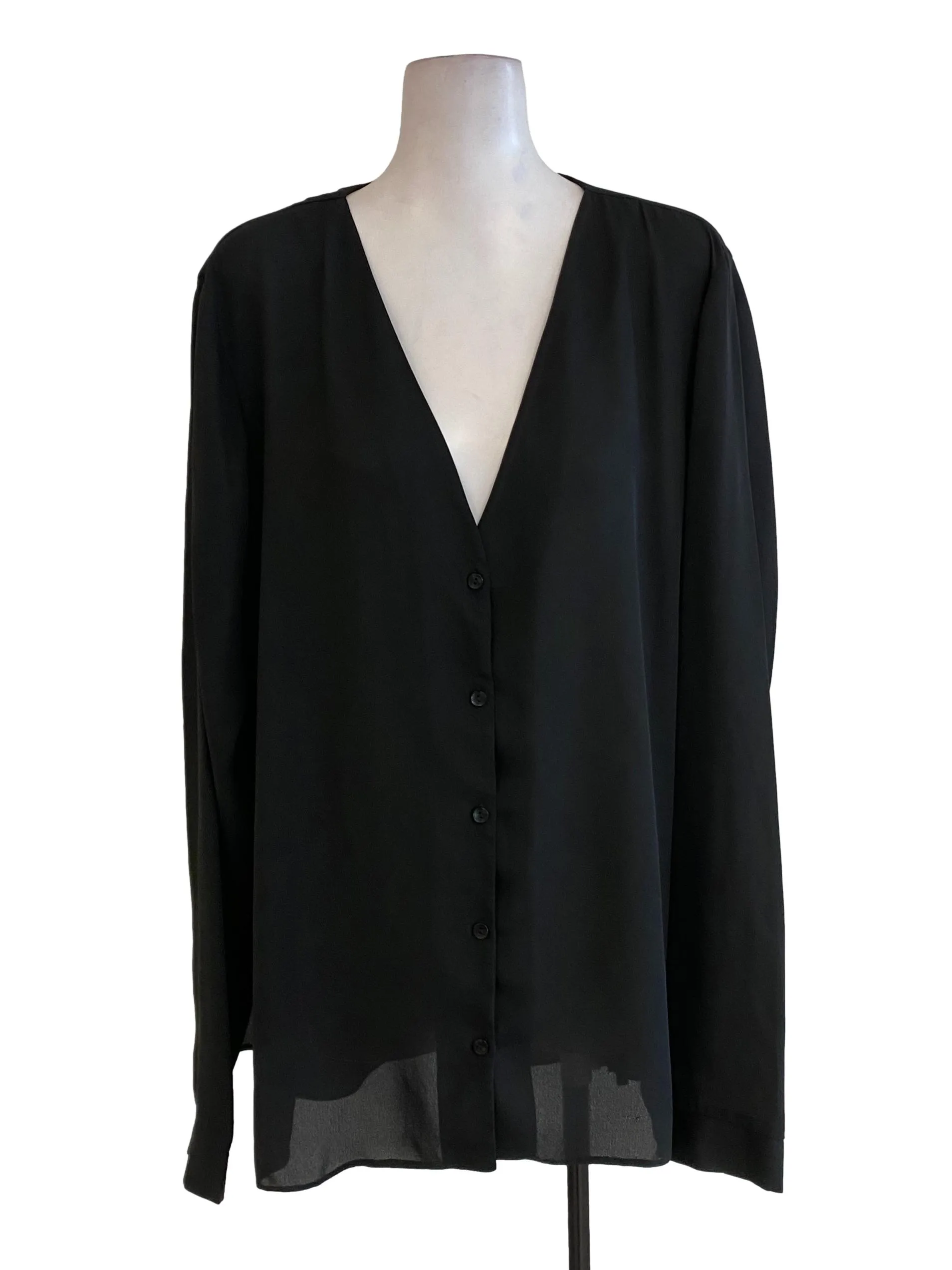 Black Button Down Blouse