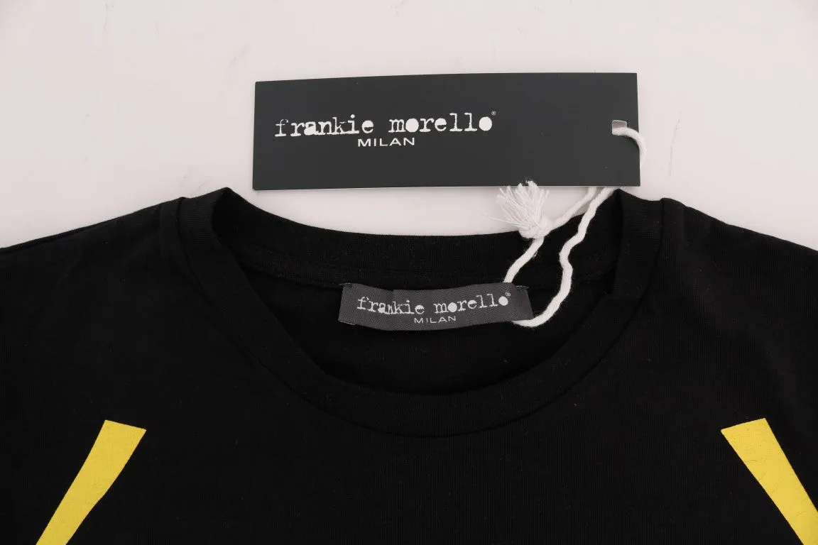 Black Cotton Crewneck T-Shirt