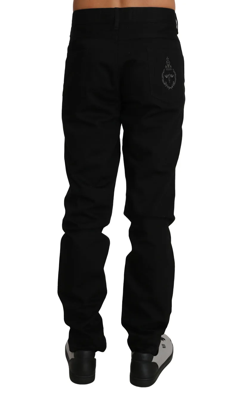 Black Denim 14GOLD Royal Bee Logo Jeans