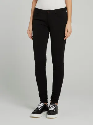 Black Knitted Skinny Pants