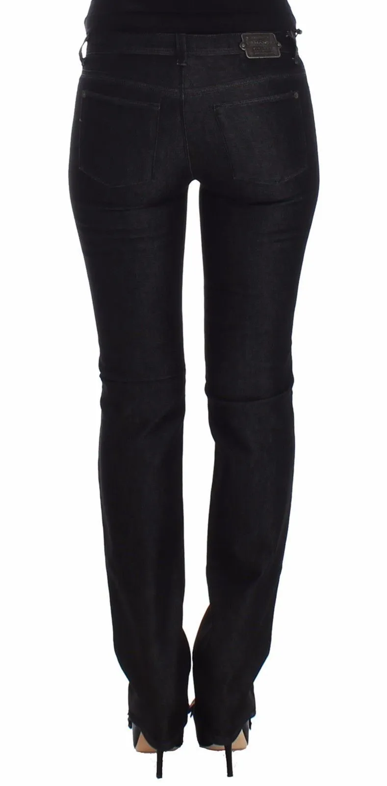 Black Slim Jeans Denim Pants Skinny Leg Stretch