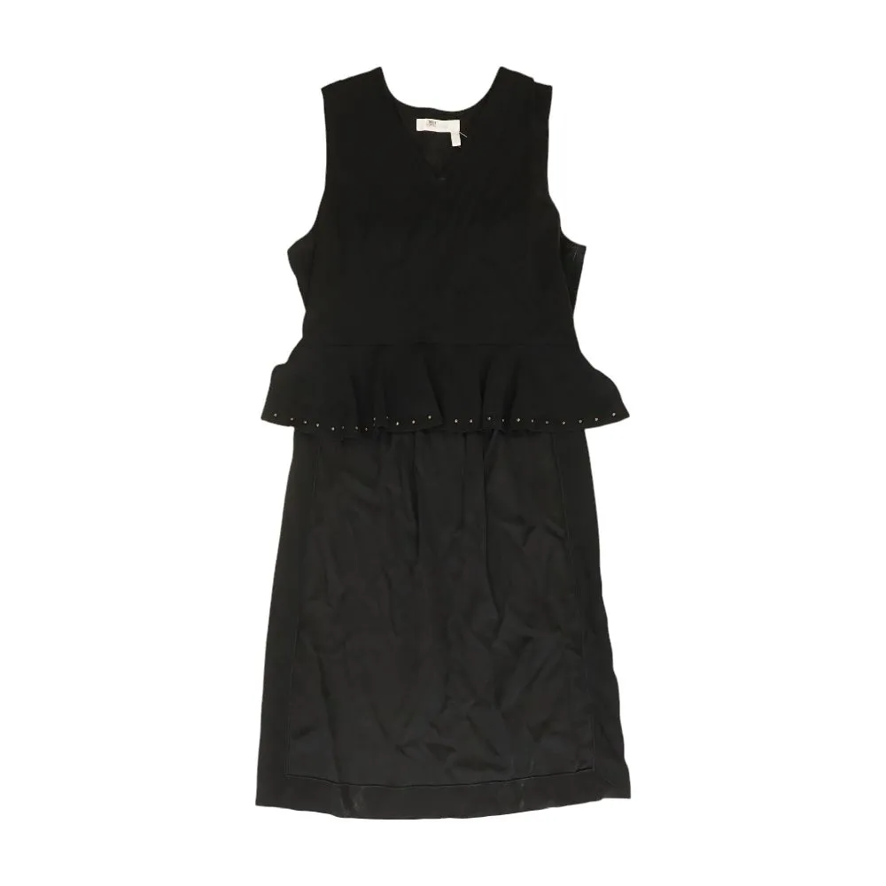 Black Solid Sleeveless Blouse