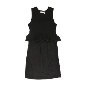 Black Solid Sleeveless Blouse
