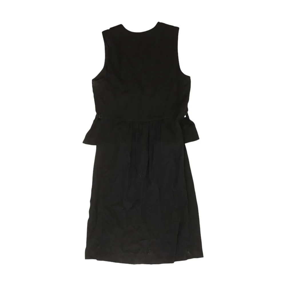 Black Solid Sleeveless Blouse