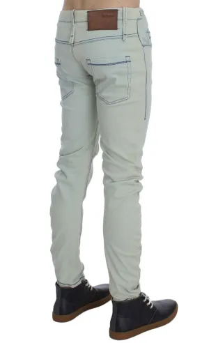 Blue Wash Denim Cotton Stretch Slim Fit Jeans