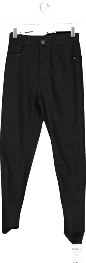 boohoo Black Skinny Fit Jeans UK 6