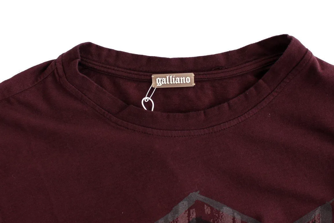 Bordeaux crewneck long sleeve t-shirt