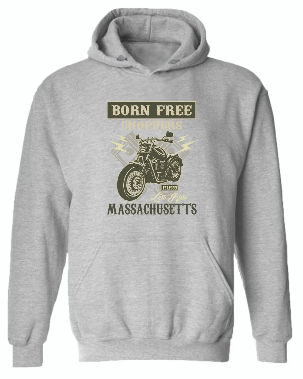 Born free choppers let's ride hoodie