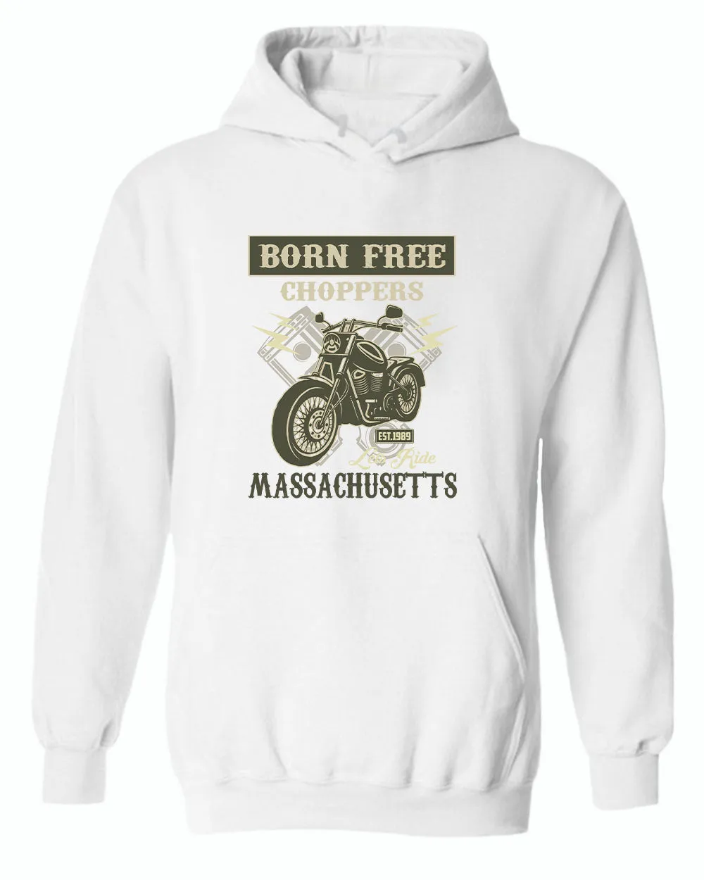 Born free choppers let's ride hoodie