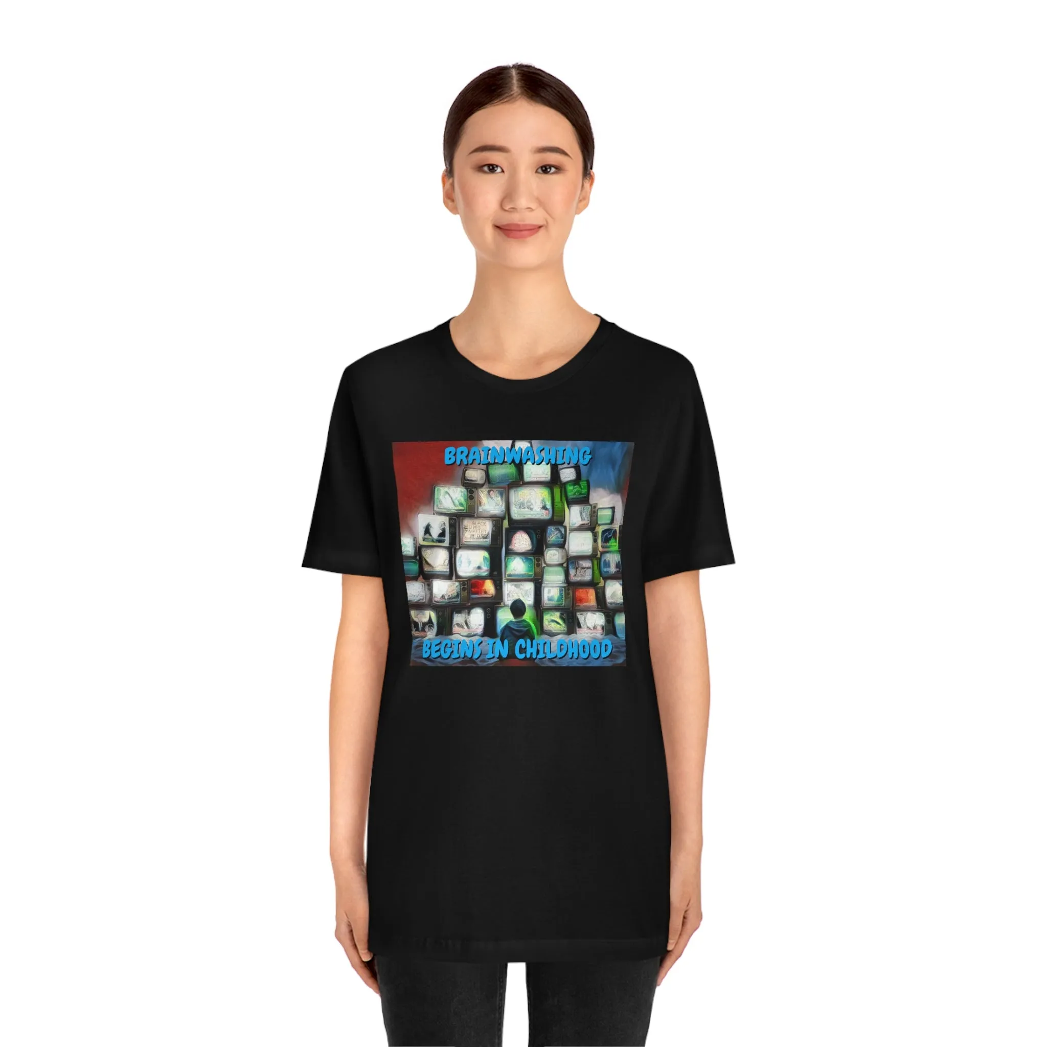 Brainwashing Begins in Childhood Short Sleeve Tee