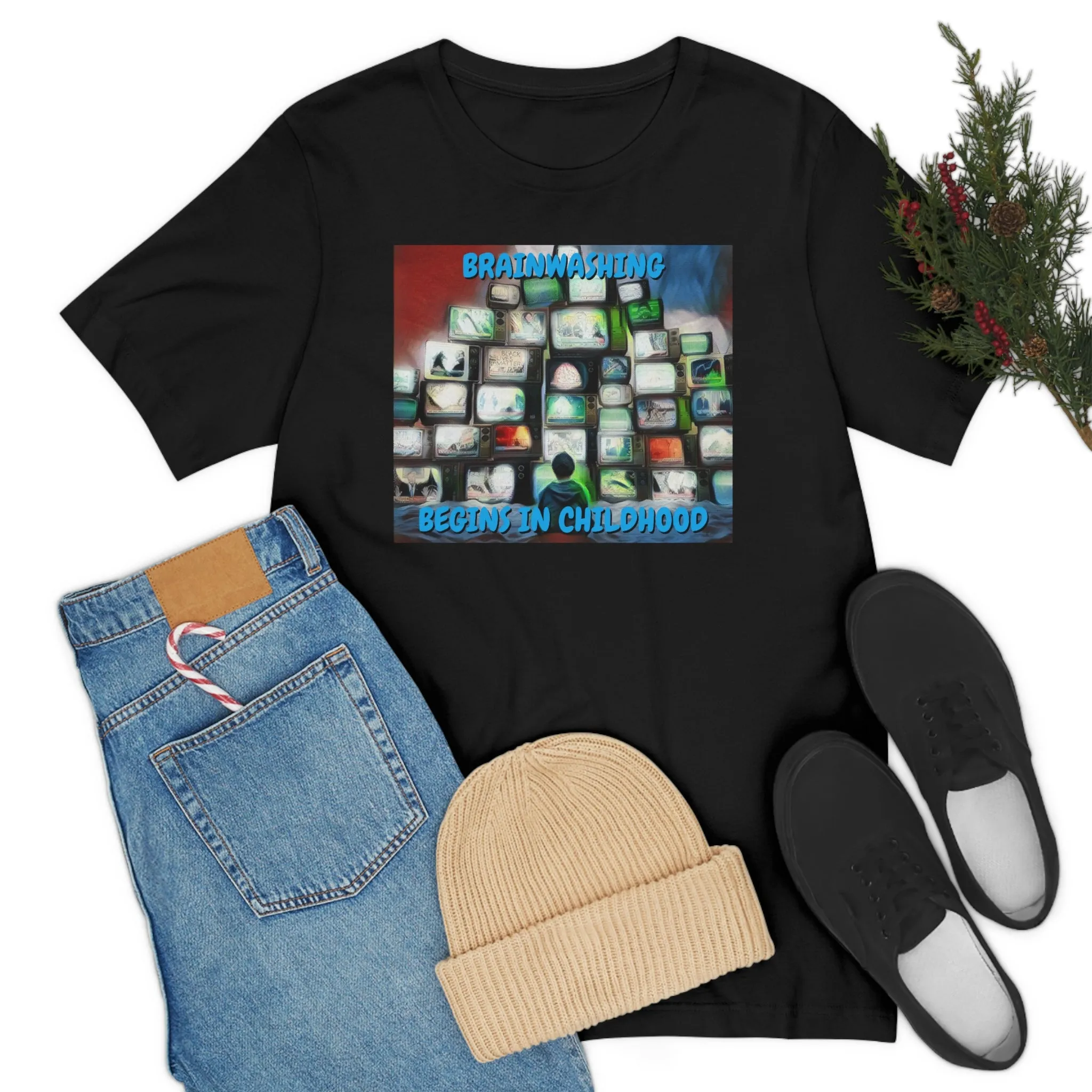 Brainwashing Begins in Childhood Short Sleeve Tee