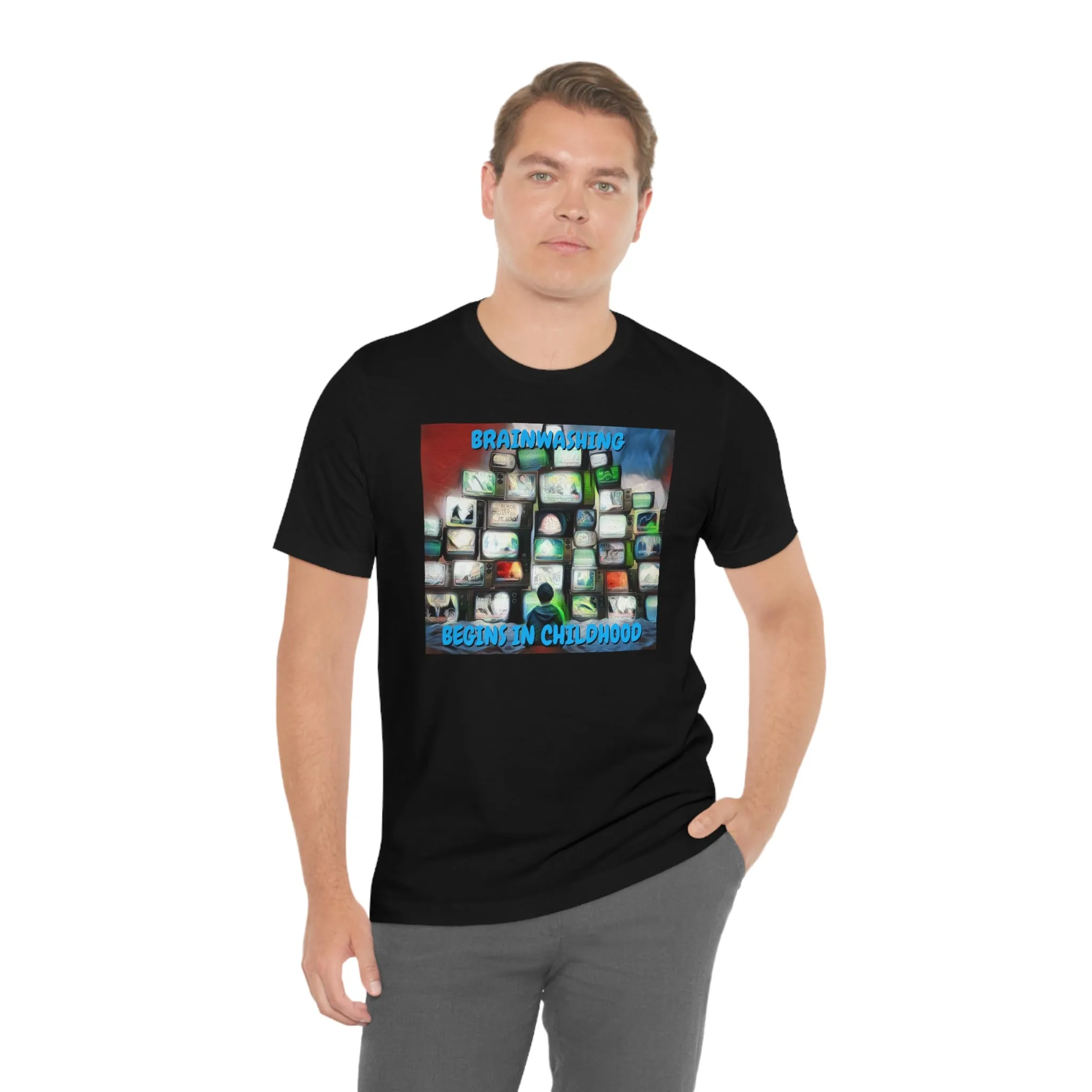 Brainwashing Begins in Childhood Short Sleeve Tee