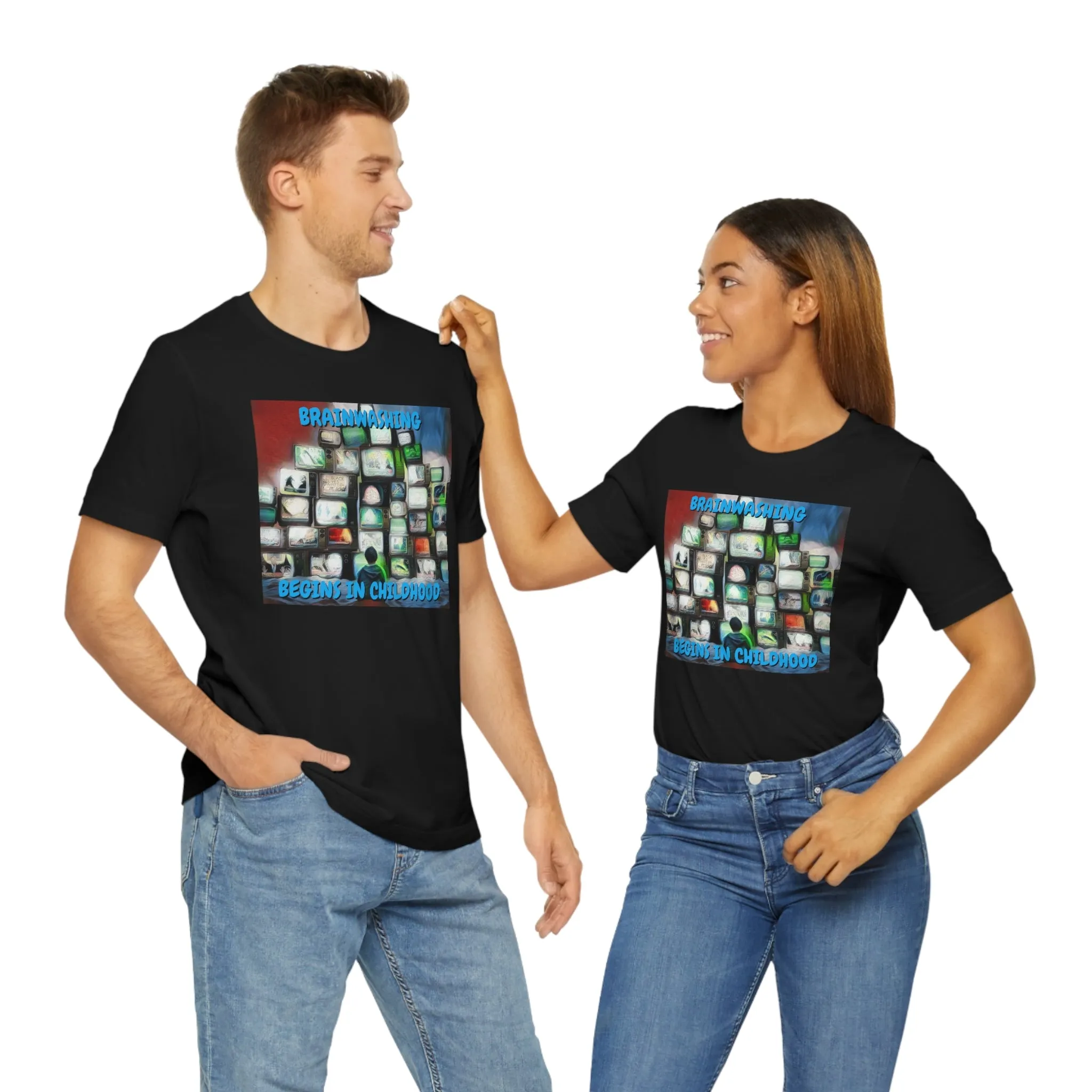Brainwashing Begins in Childhood Short Sleeve Tee