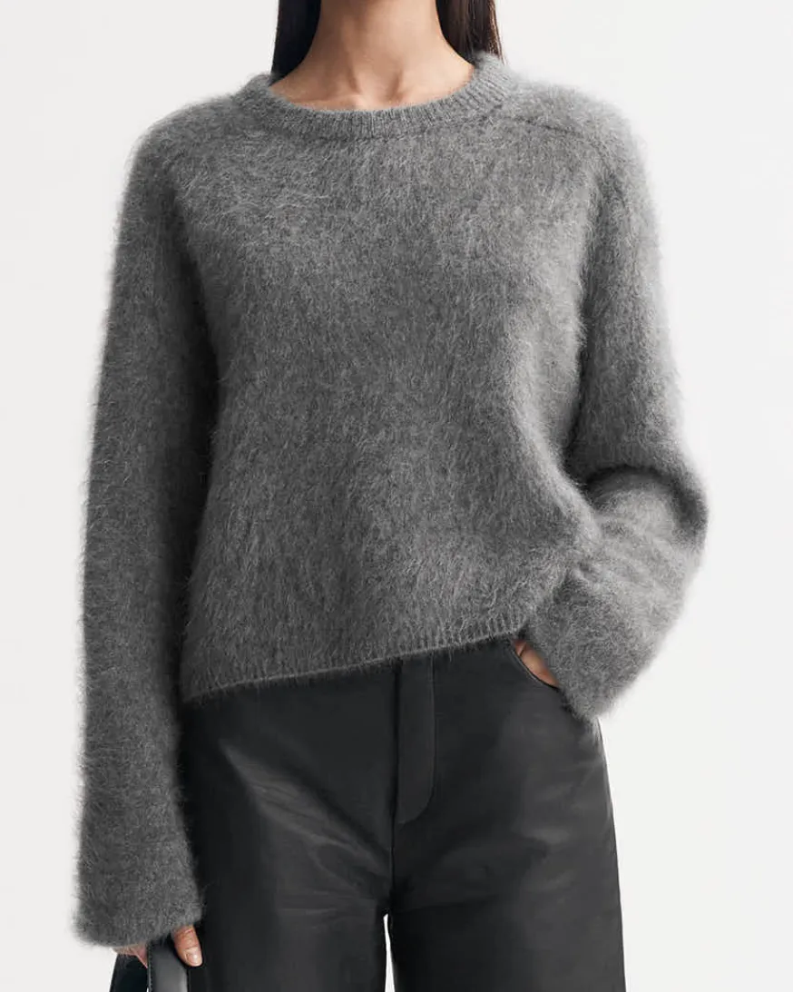 Brushed Crewneck | Soft Goat