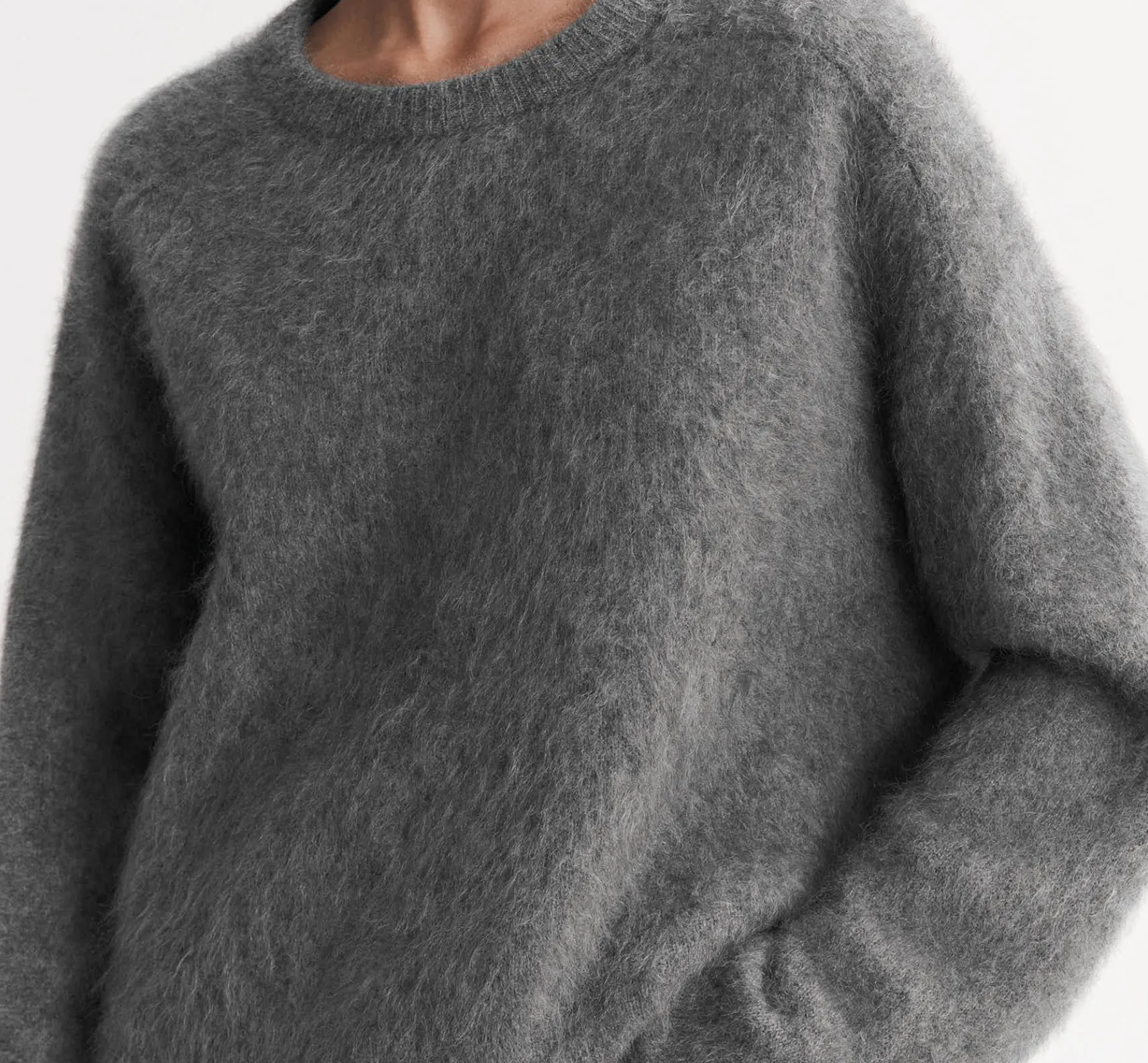Brushed Crewneck | Soft Goat