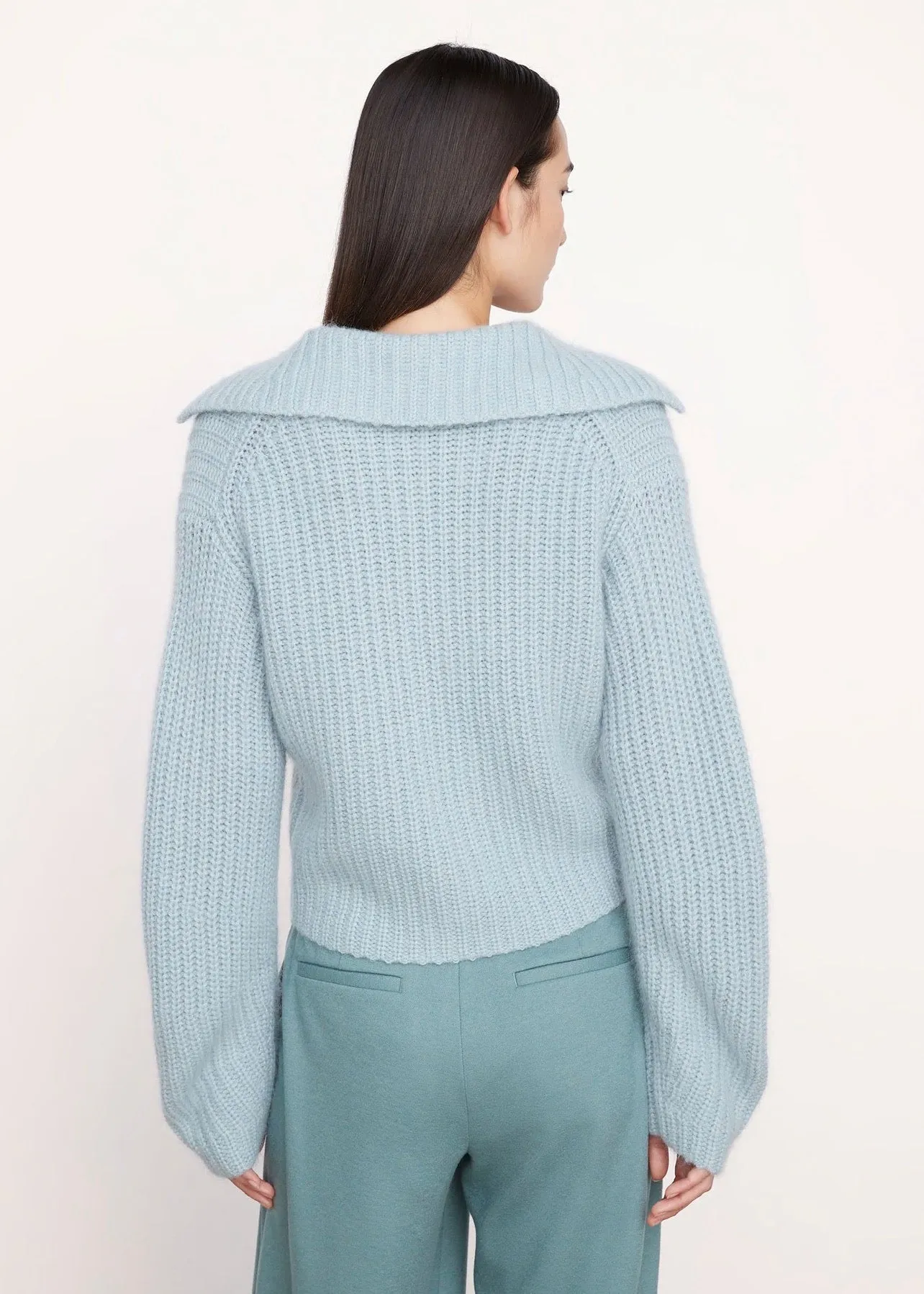 Brushed Rib Cardigan (Pacific Stone)
