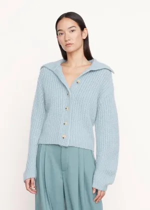 Brushed Rib Cardigan (Pacific Stone)