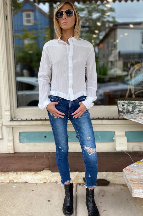 Button Down Shirt - White