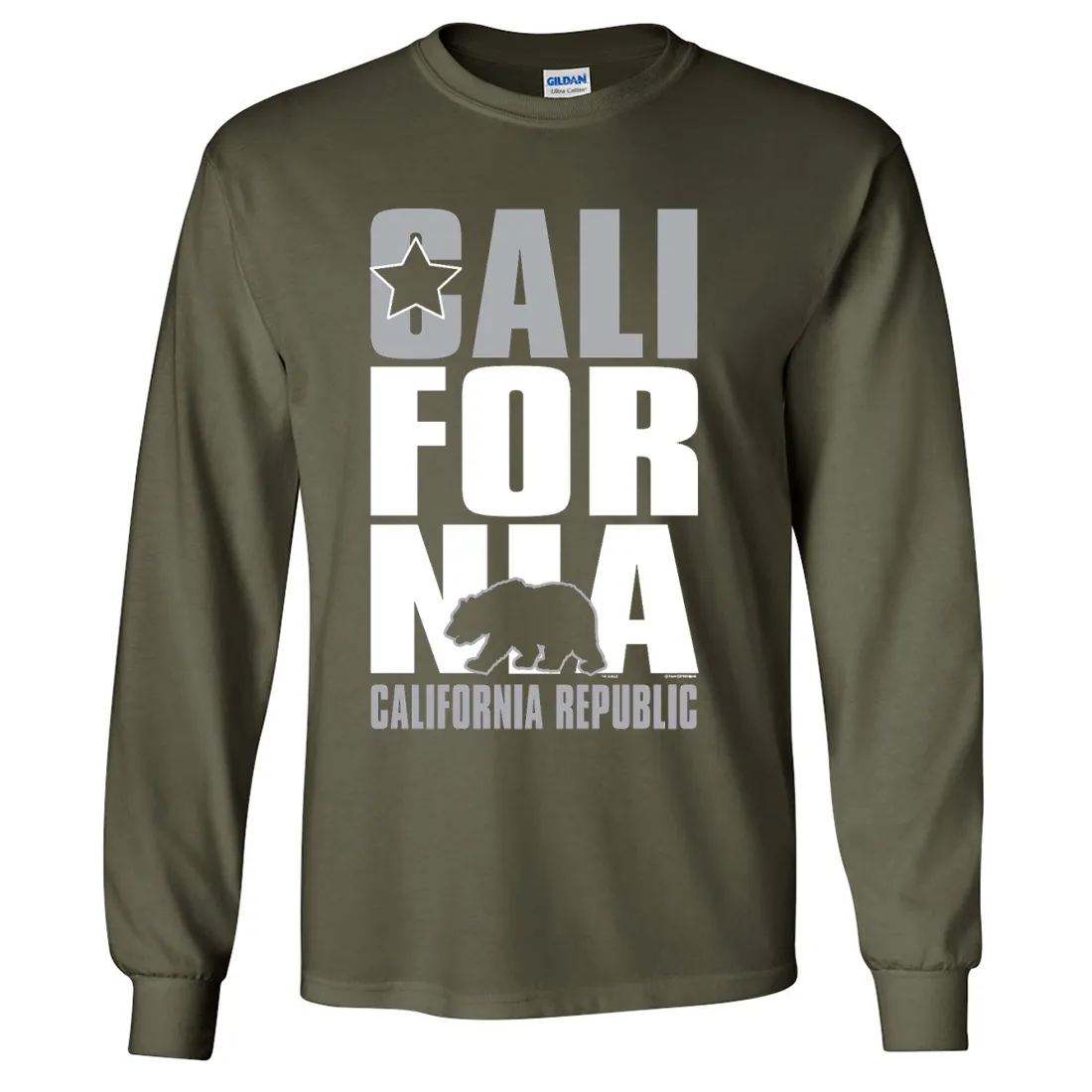 California Republic Raiders Style Long Sleeve Shirt