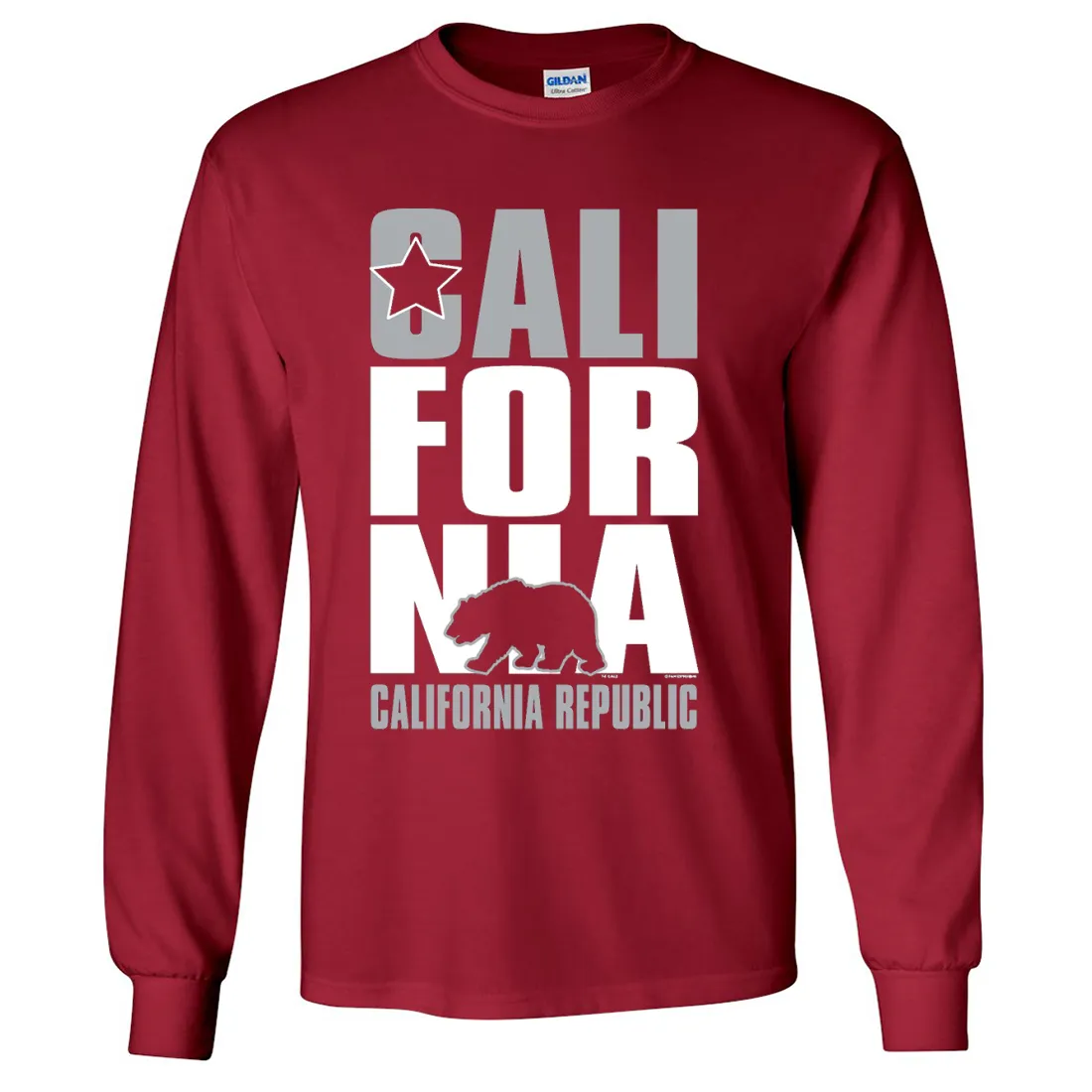 California Republic Raiders Style Long Sleeve Shirt