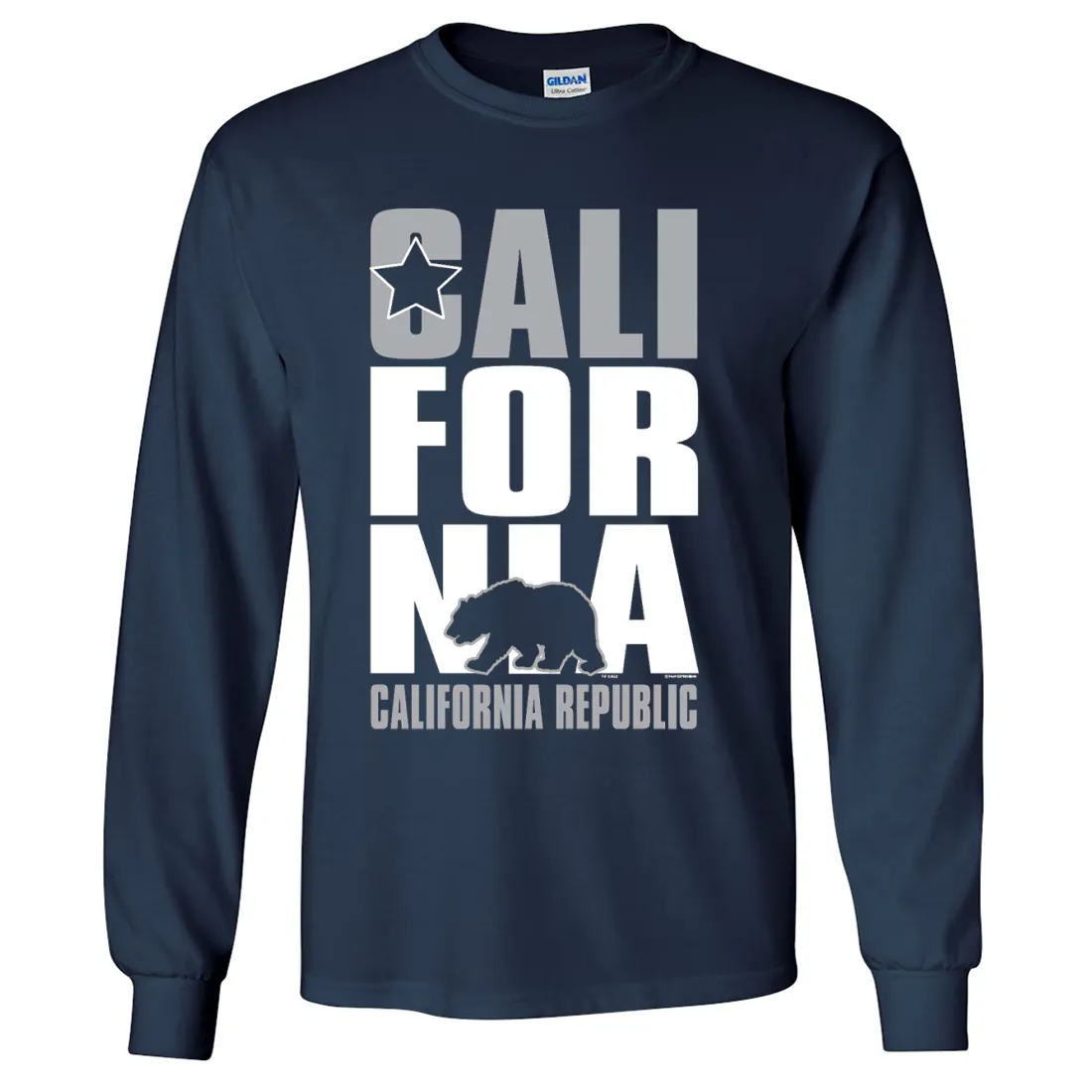California Republic Raiders Style Long Sleeve Shirt