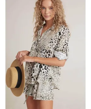 Capri Button Down Desert Olive