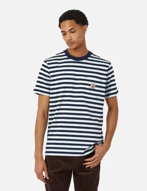 CARHARTT WIP SCOTTY POCKET STRIPE T-SHIRT I027732