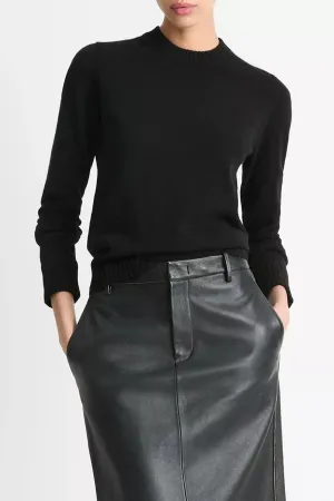 Cashmere Crew Neck Sweater in Black