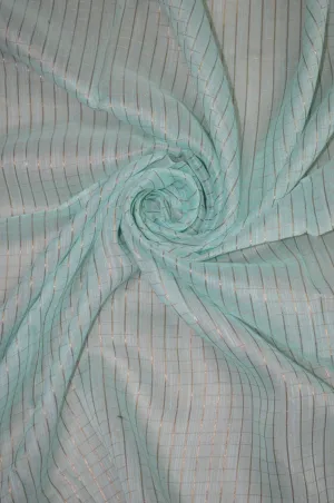 Chanderi Slub Textured Checkered Fabric ( TO BUY A QUANTITY OF 1.5,2.5,3.5 PLEASE CALL US AT 9930655009)
