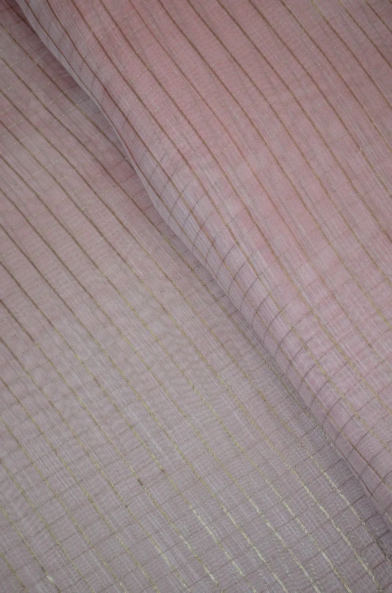 Chanderi Slub Textured Checkered Fabric ( TO BUY A QUANTITY OF 1.5,2.5,3.5 PLEASE CALL US AT 9930655009)