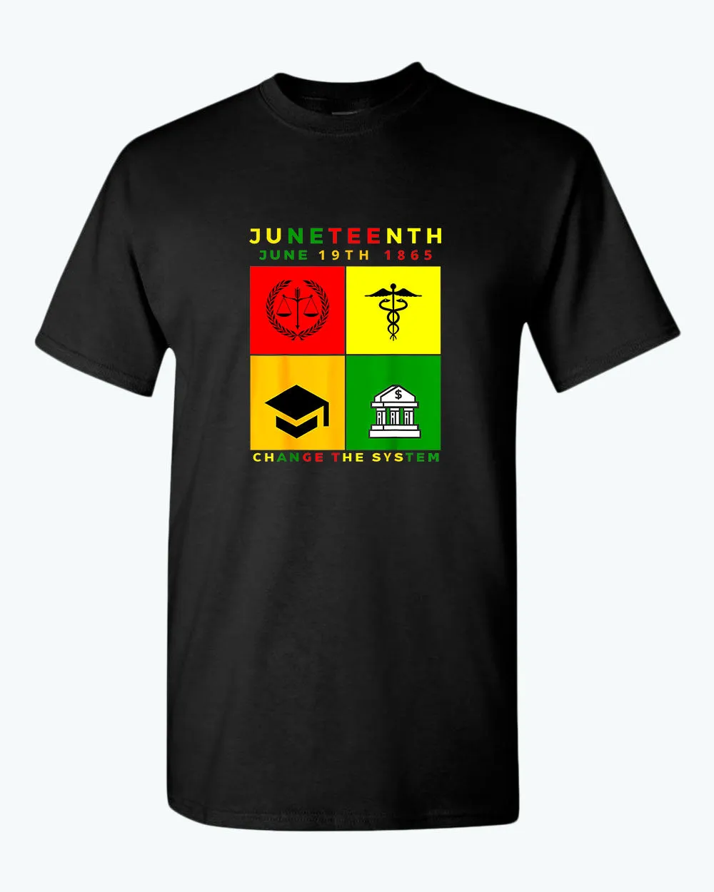 Change the system juneteenth t-shirt