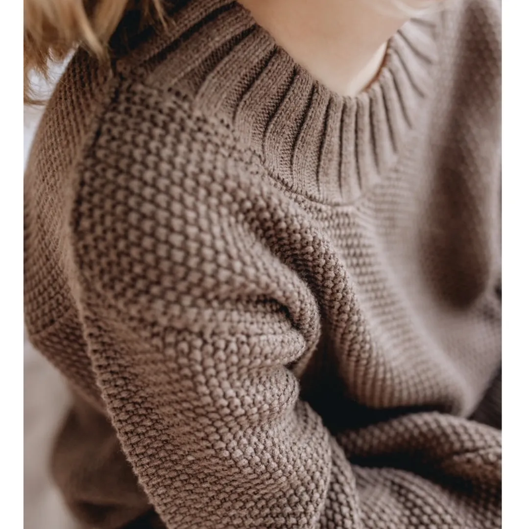 Chunky Knit Sweater - Truffle