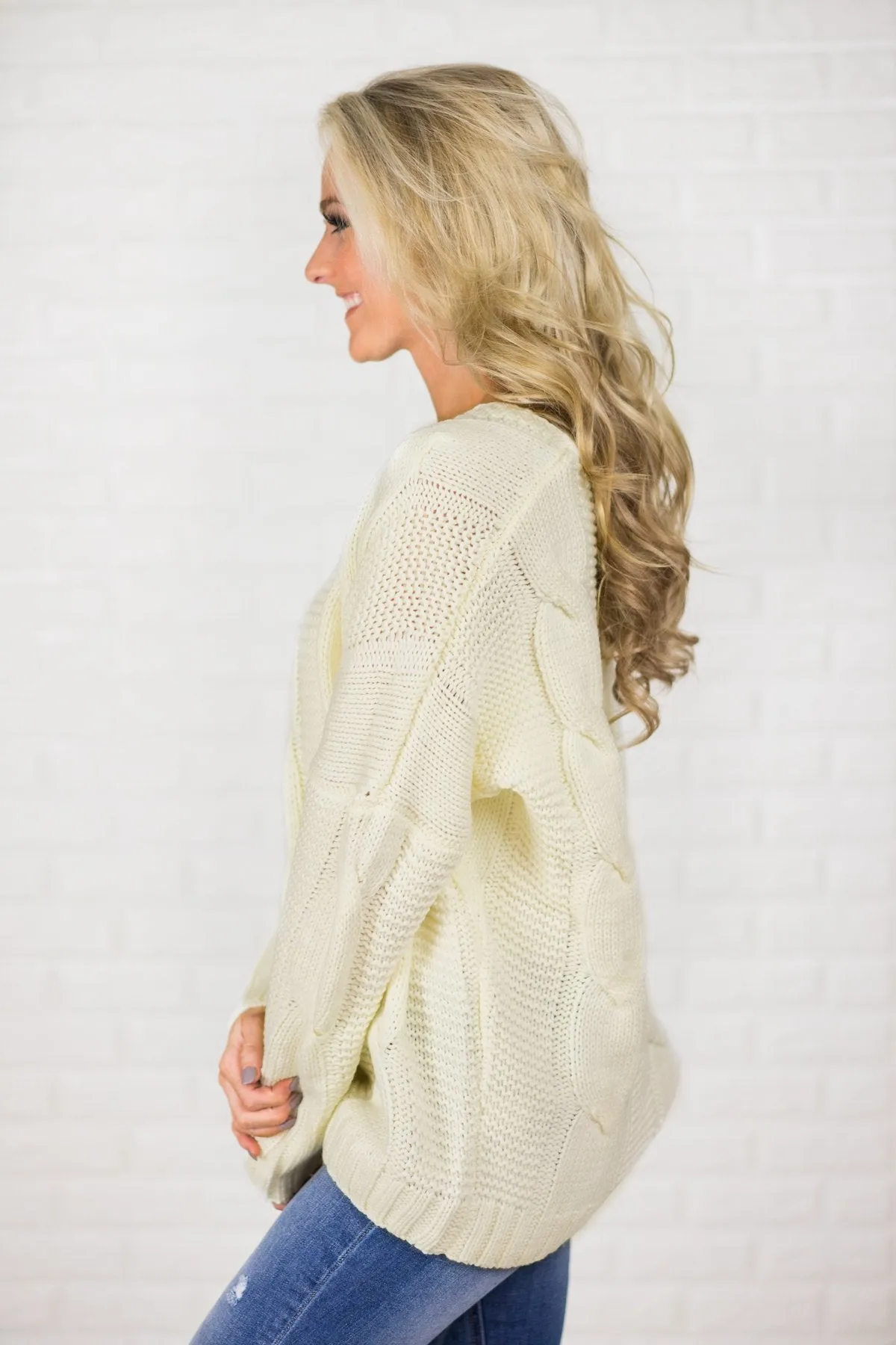 Chunky Oversized Sweater - Ivory
