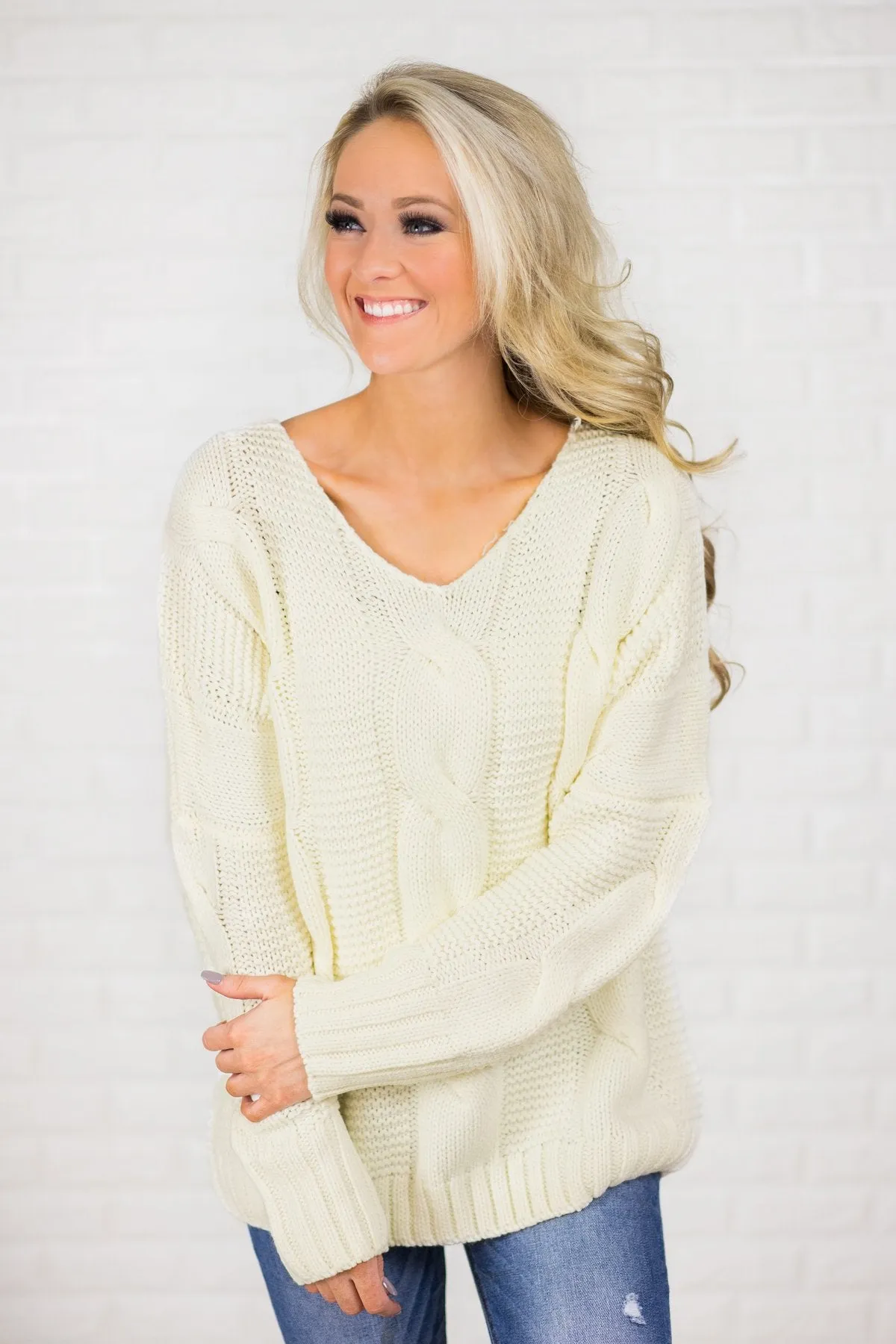 Chunky Oversized Sweater - Ivory